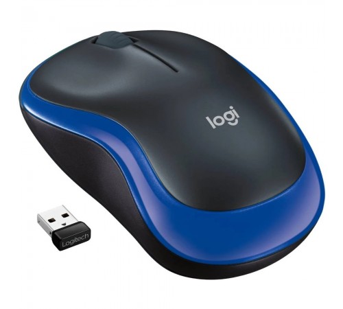 Миша бездротова Logitech M185 Blue (910-002239)