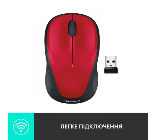 Миша бездротова Logitech M235 Red (910-002496)