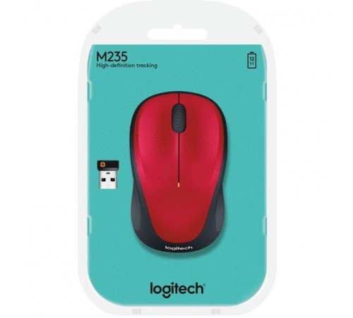 Миша бездротова Logitech M235 Red (910-002496)