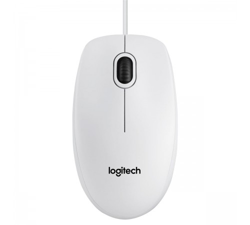 Миша Logitech B100 White (910-003360)