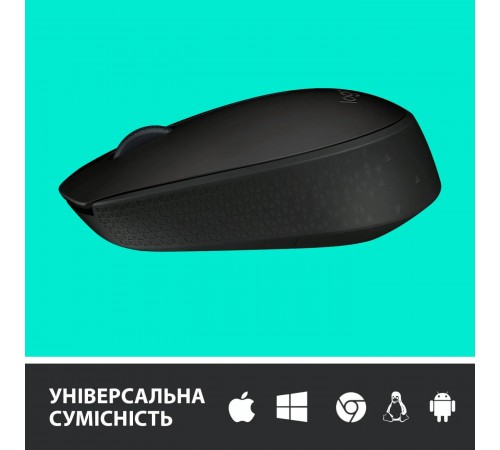 Миша бездротова Logitech M170 Grey/Black (910-004642)