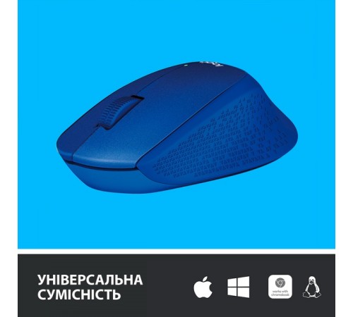 Миша бездротова Logitech M330 Silent Plus Blue (910-004910)