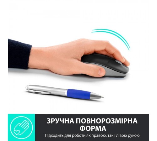 Миша бездротова Logitech M190 Wireless Mid Grey (910-005906)