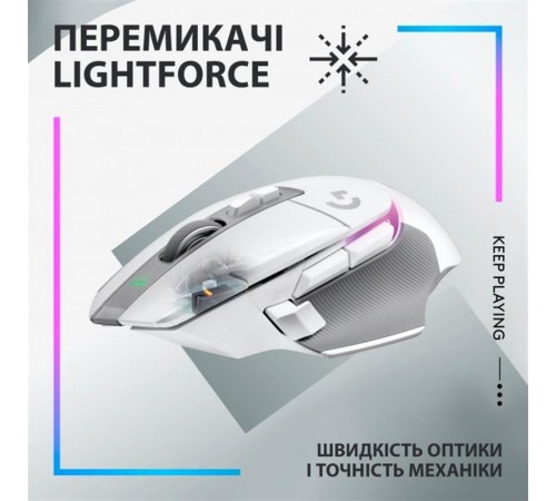 Миша бездротова Logitech G502 X Plus White (910-006171)