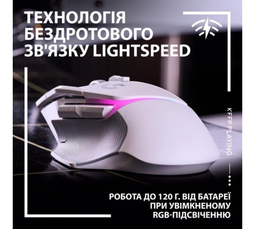 Миша бездротова Logitech G502 X Plus White (910-006171)
