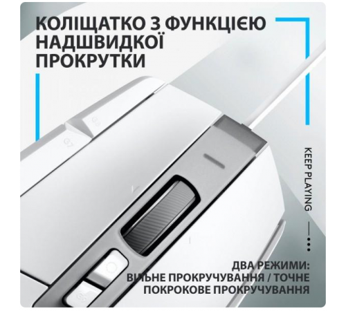Миша бездротова Logitech G502 X Lightspeed White (910-006189)