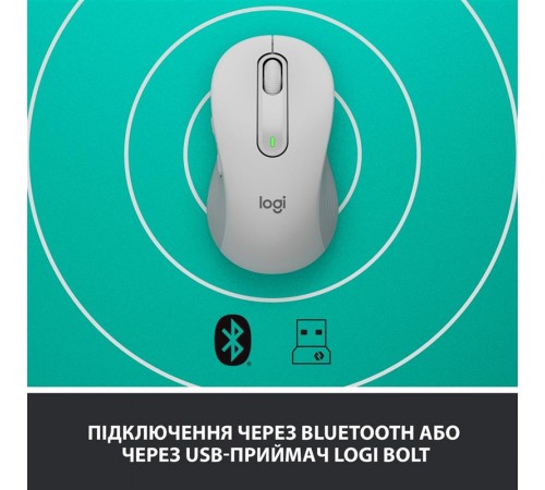 Миша бездротова Logitech Signature M650 L Off-White (910-006238)
