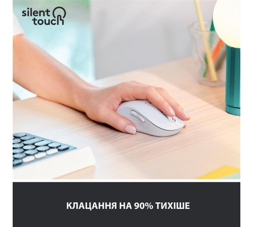Миша бездротова Logitech Signature M650 L Left Off-White (910-006240)
