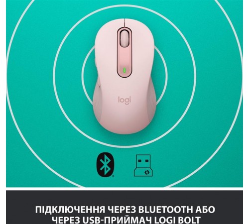 Миша бездротова Logitech Signature M650 Rose (910-006254)