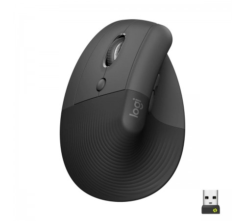 Миша бездротова Logitech Lift Vertical Ergonomic Graphite (910-006474)