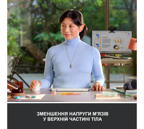Миша бездротова Logitech Lift Vertical Ergonomic White (910-006475)