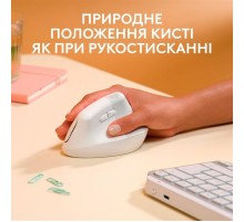 Миша бездротова Logitech Lift for Mac Vertical Ergonomic White (910-006477)