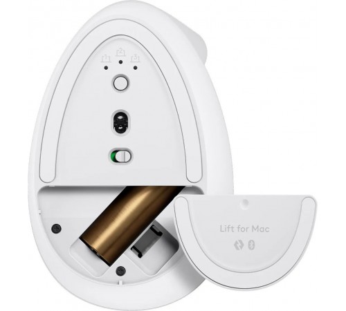 Миша бездротова Logitech Lift for Mac Vertical Ergonomic White (910-006477)