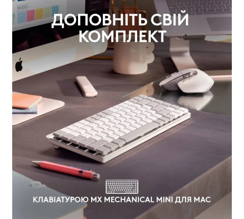 Миша Bluetooth Logitech MX Master 3S For Mac Pale Grey (910-006572)