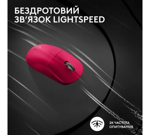Миша бездротова Logitech G Pro X Superlight 2 Magenta (910-006797)