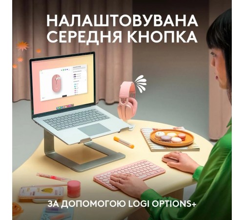Миша бездротова Logitech Pebble Mouse 2 M350s Graphite (910-007015)