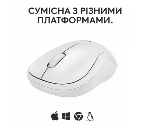 Миша бездротова Logitech M240 Silent Off White (910-007120)