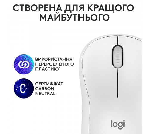 Миша бездротова Logitech M240 Silent Off White (910-007120)