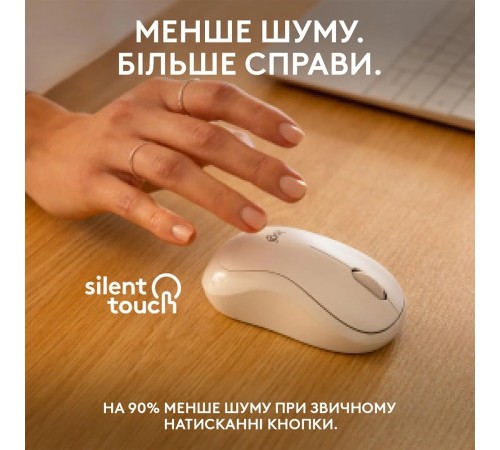 Миша бездротова Logitech M240 Silent Off White (910-007120)