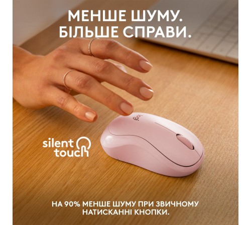 Миша бездротова Logitech M240 Silent Rose (910-007121)
