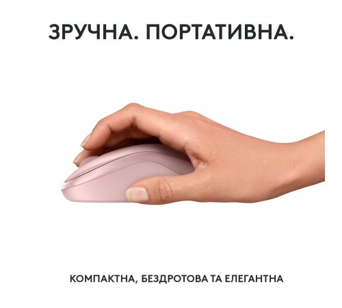 Миша бездротова Logitech M240 Silent Rose (910-007121)