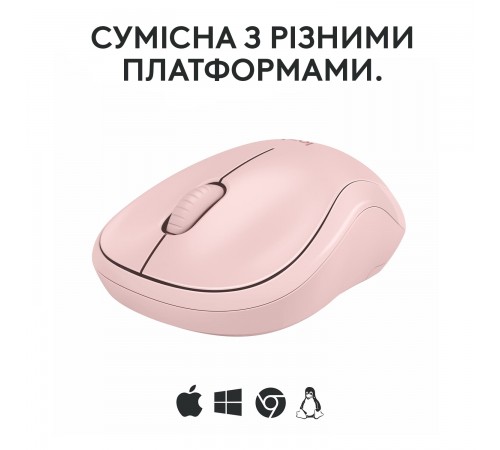 Миша бездротова Logitech M240 Silent Rose (910-007121)