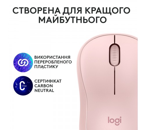 Миша бездротова Logitech M240 Silent Rose (910-007121)