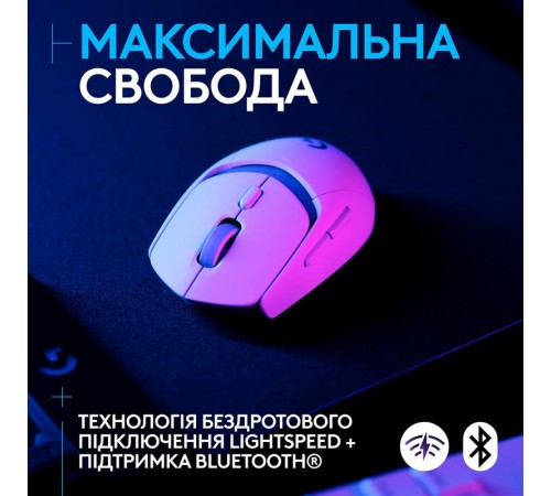 Миша бездротова Logitech G309 White (910-007207)