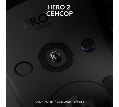 Миша бездротова Logitech G Pro 2 Lightspeed Black (910-007295)