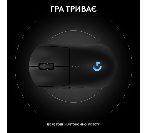 Миша бездротова Logitech G Pro 2 Lightspeed Black (910-007295)