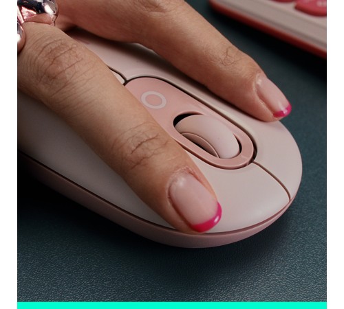 Миша бездротова Logitech Pop Mouse with Emoji Lilac (910-007414)