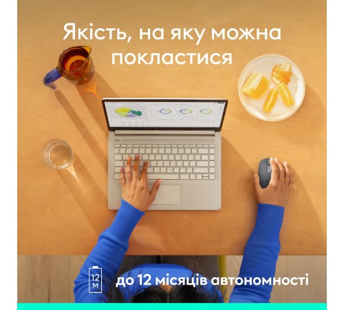 Миша бездротова Logitech M196 Graphite (910-007459)