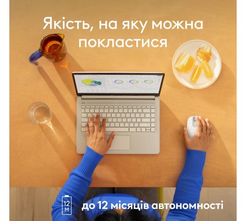 Миша бездротова Logitech M196 Off White (910-007460)