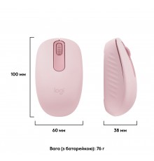 Миша бездротова Logitech M196 Rose (910-007461)