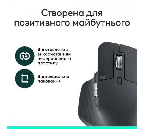 Миша Bluetooth Logitech MX Master 3S Performance BE Graphite (910-007501)