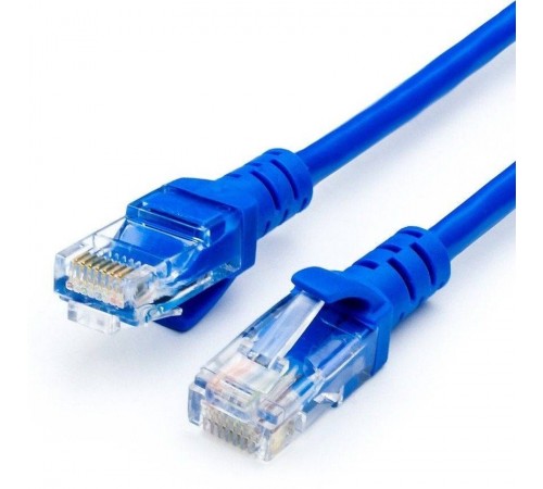 Патч-корд литий, UTP, RJ45, Cat.5e, 7.5m, синій Патч-корд литий, UTP, RJ45, Cat.5e, 7.5m, синій