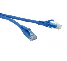 Патч-корд литий, UTP, RJ45, Cat.5e, 10m, синій