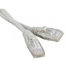 Патч-корд литий, UTP, RJ45, Cat.5e, 10m, сірий