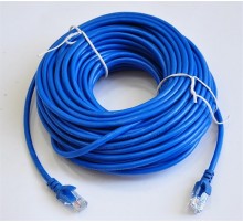 Патч-корд литий, UTP, RJ45, Cat.5e, 20m, синій