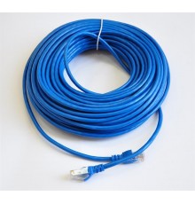 Патч-корд литий, UTP, RJ45, Cat.5e, 25m, синій