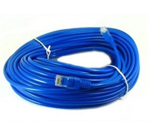 Патч-корд литой, UTP, RJ45, Cat.5e, 30m, синiй Патч-корд литой, UTP, RJ45, Cat.5e, 30m, синiй