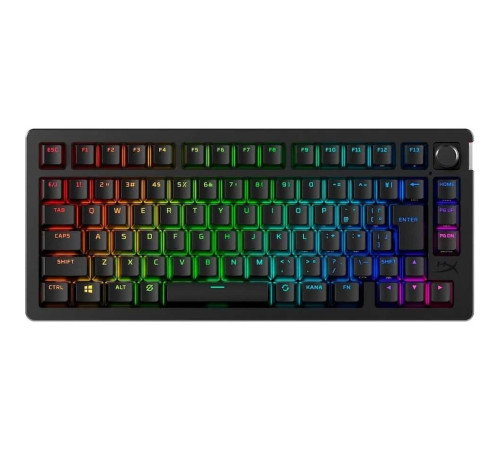 Клавіатура бездротова HyperX Alloy Rise 75 Red RGB UA Black (91Y91AA)