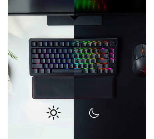Клавіатура бездротова HyperX Alloy Rise 75 Red RGB UA Black (91Y91AA)
