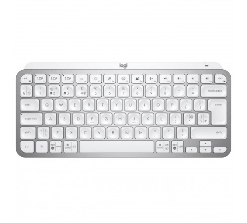 Клавіатура бездротова Logitech MX Keys Mini Wireless Illuminated UA Pale Gray (920-010499) Клавіатура бездротова Logitech MX Keys Mini Wireless Illuminated UA Pale Gray (920-010499)