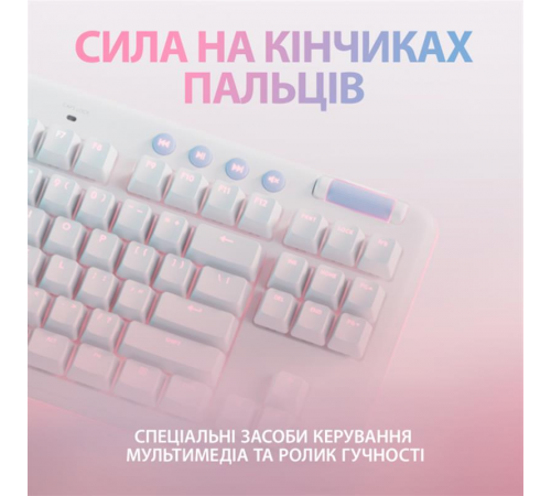 Клавiатура Logitech G713 Linear White (920-010678)