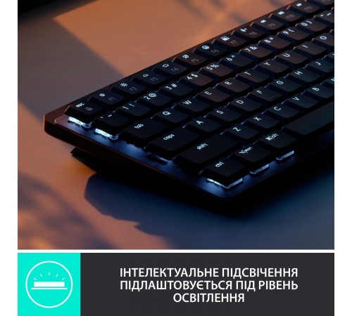 Клавiатура бездротова Logitech MX Mechanical Mini Bluetooth Illuminated Graphite (920-010782) Клавiатура бездротова Logitech MX Mechanical Mini Bluetooth Illuminated Graphite (920-010782)