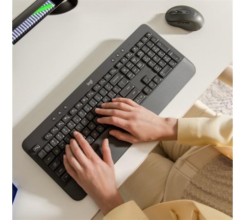Клавiатура бездротова Logitech Signature K650 US Graphite USB (920-010945) Клавiатура бездротова Logitech Signature K650 US Graphite USB (920-010945)