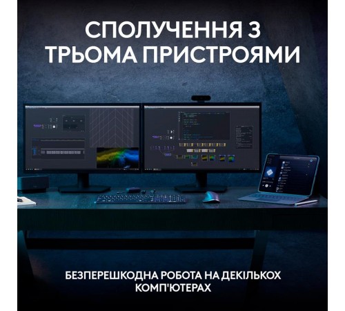 Клавiатура бездротова Logitech MX Keys S Pale Grey (920-011588) Клавiатура бездротова Logitech MX Keys S Pale Grey (920-011588)