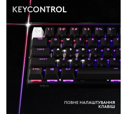 Клавiатура бездротова Logitech G PRO X 60 TKL GX Optical Black Tactile (920-011911) Клавiатура бездротова Logitech G PRO X 60 TKL GX Optical Black Tactile (920-011911)