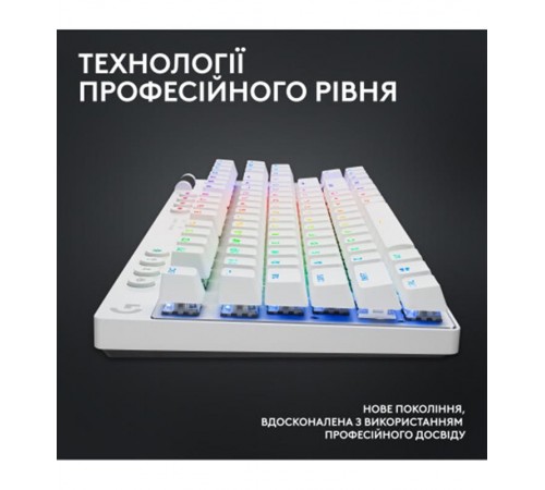 Клавiатура бездротова Logitech G PRO X TKL Lightspeed White Tactile (920-012148) Клавiатура бездротова Logitech G PRO X TKL Lightspeed White Tactile (920-012148)